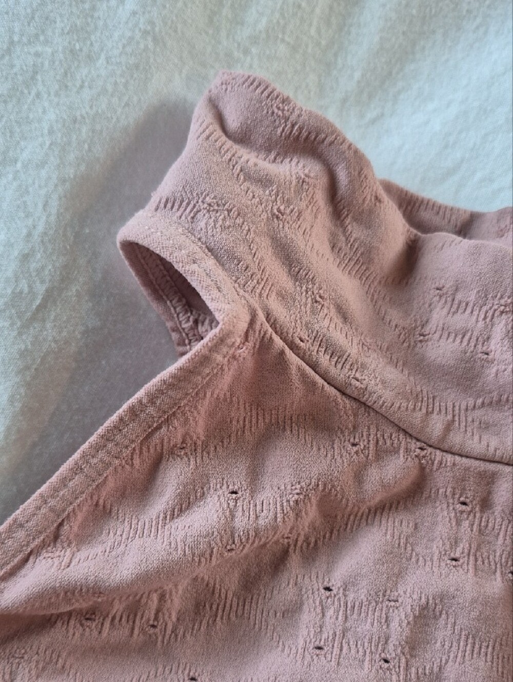 Intimately Free People Pastel Pink Cutout Eyelet Bodysuit Size XS - Picture 3 of 14